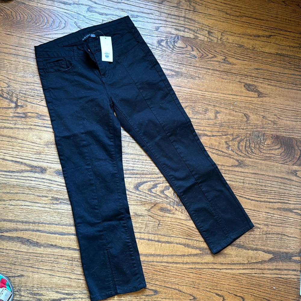 Black Tape BlackPants with Slits size 28 NWT